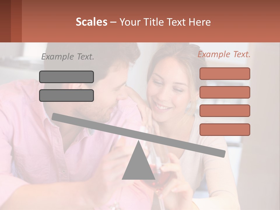 Man And Woman Celebrate PowerPoint Template