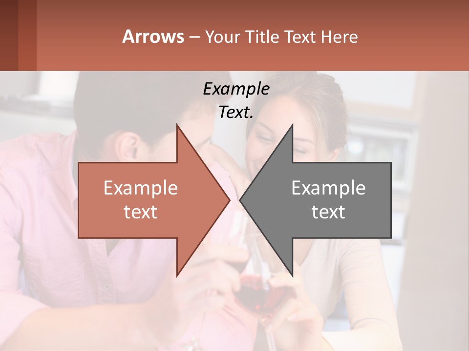 Man And Woman Celebrate PowerPoint Template