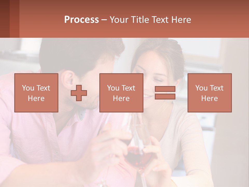 Man And Woman Celebrate PowerPoint Template