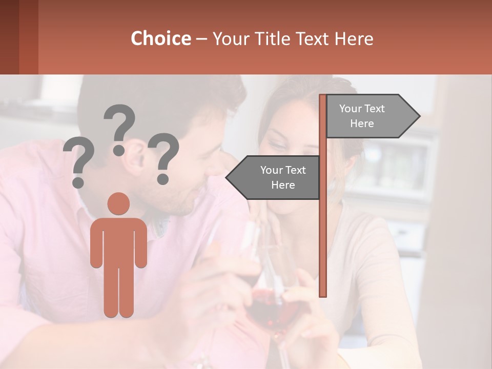 Man And Woman Celebrate PowerPoint Template