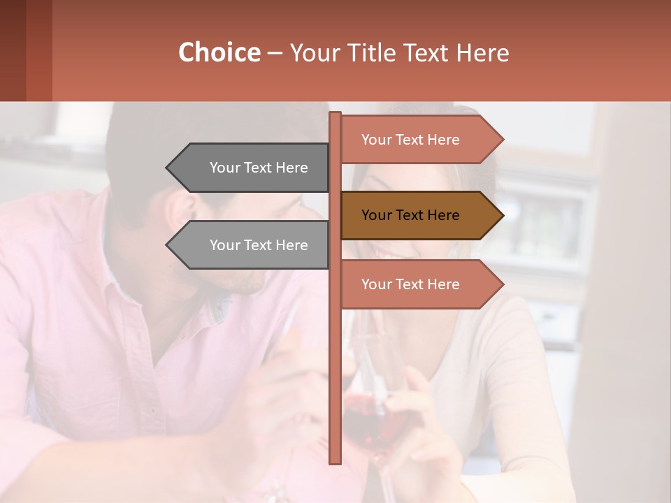 Man And Woman Celebrate PowerPoint Template