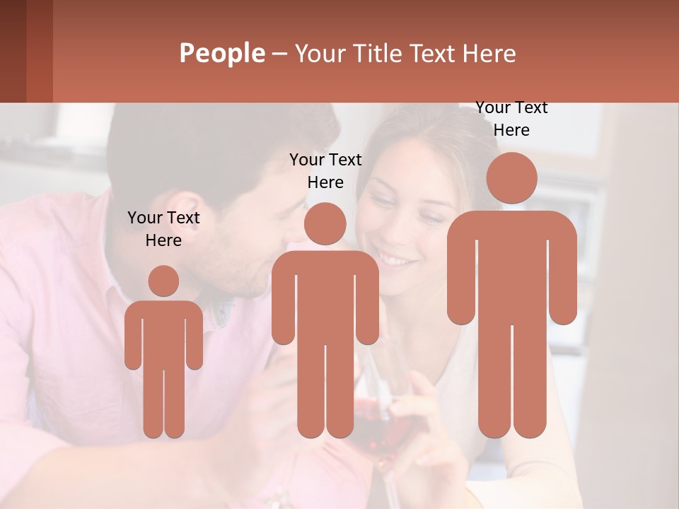 Man And Woman Celebrate PowerPoint Template