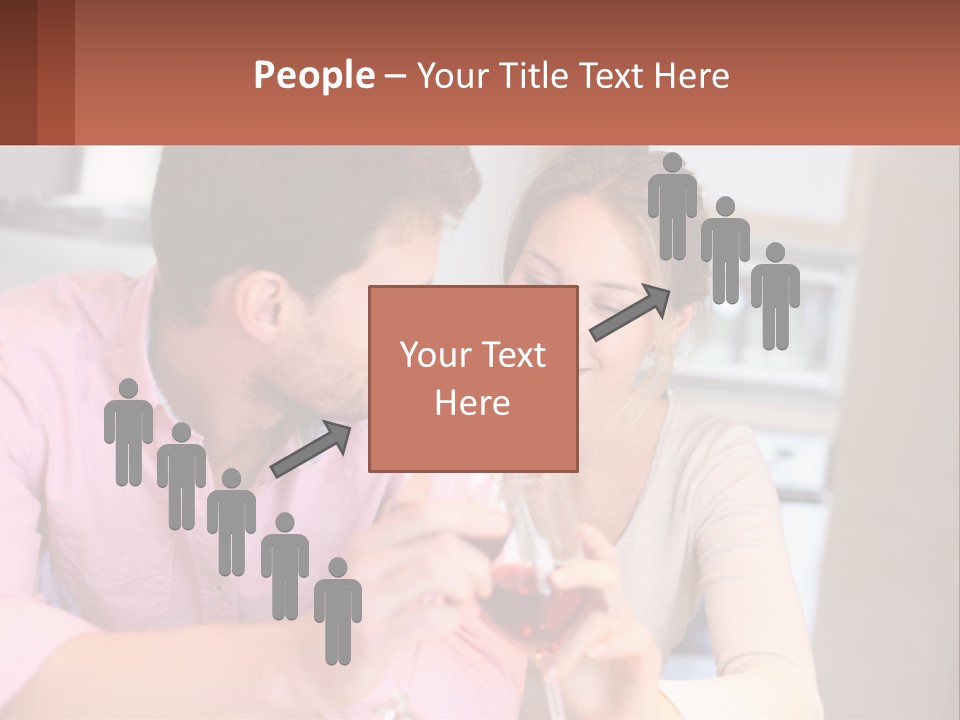 Man And Woman Celebrate PowerPoint Template