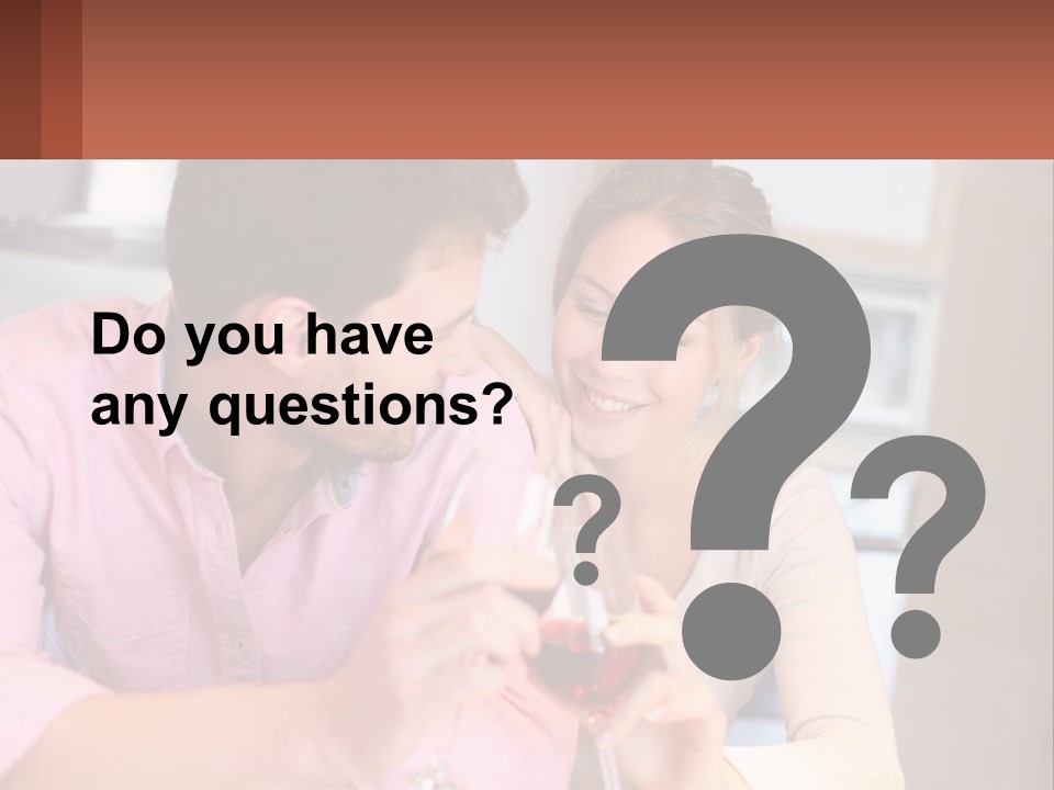 Man And Woman Celebrate PowerPoint Template