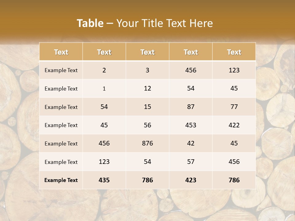 Firewood PowerPoint Template