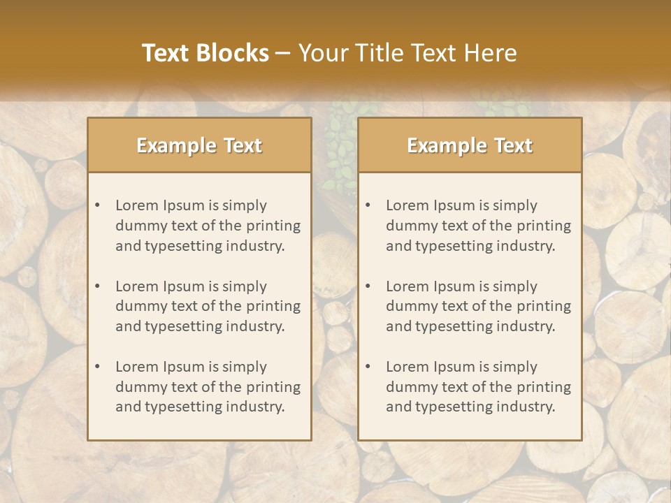 Firewood PowerPoint Template