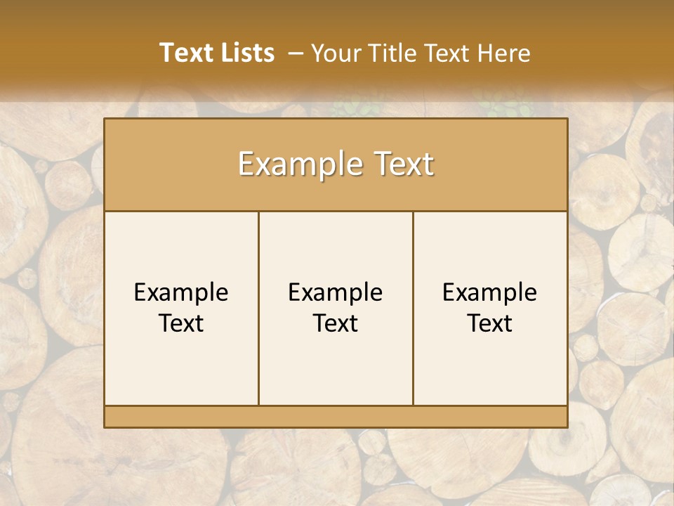 Firewood PowerPoint Template