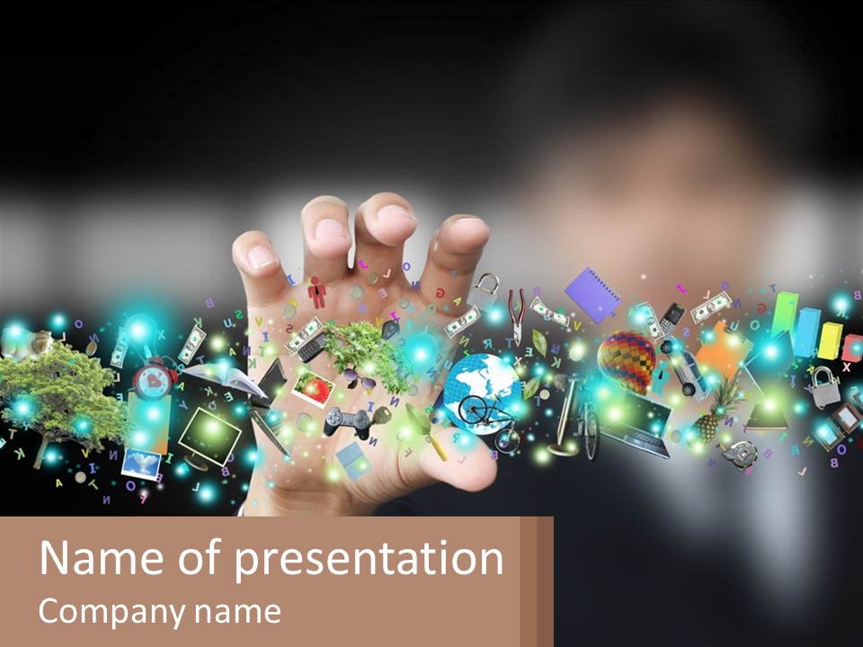 Grab The Digital Life PowerPoint Template