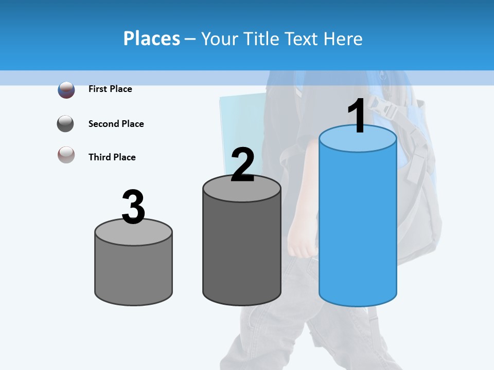 The Child Goes To School PowerPoint Template