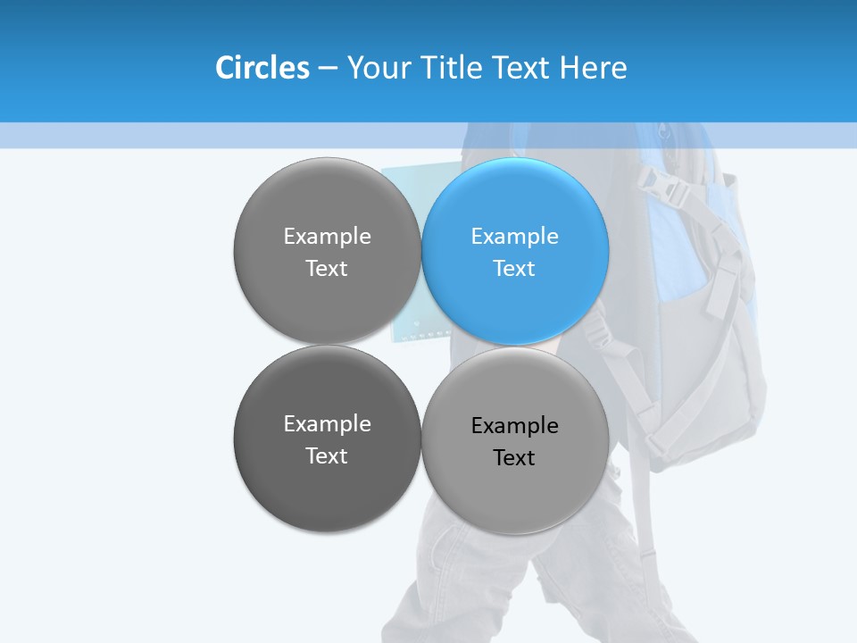 The Child Goes To School PowerPoint Template