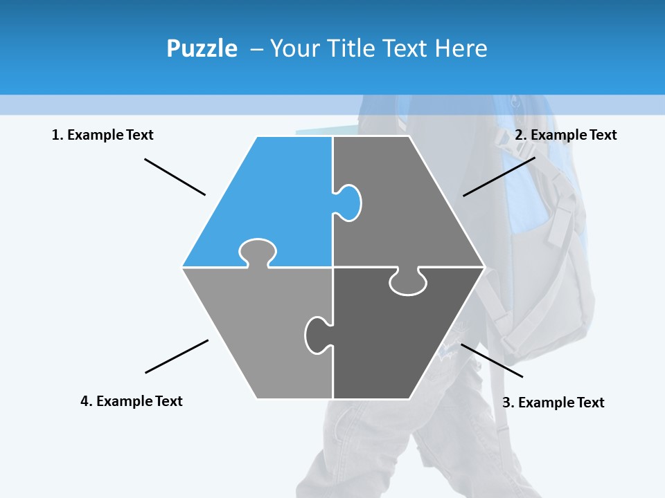 The Child Goes To School PowerPoint Template