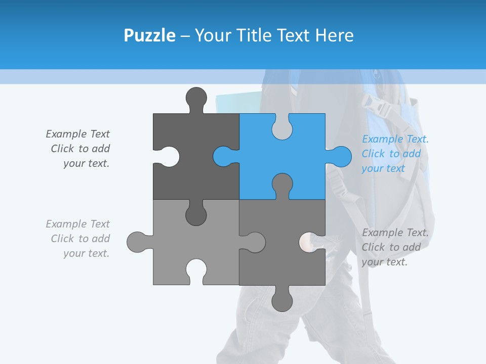 The Child Goes To School PowerPoint Template