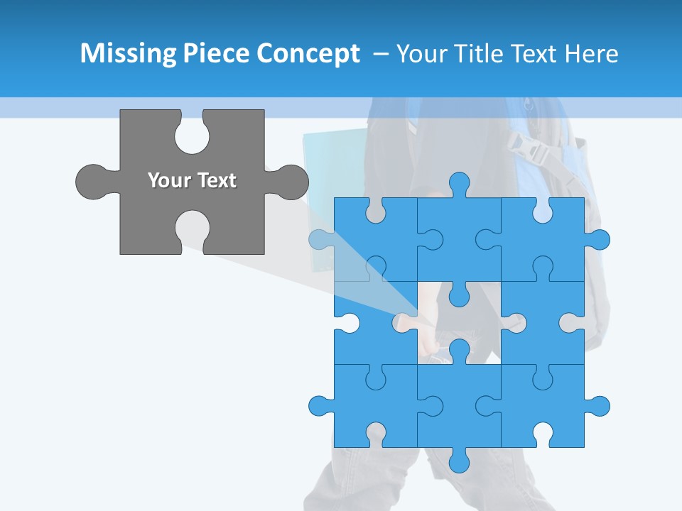 The Child Goes To School PowerPoint Template