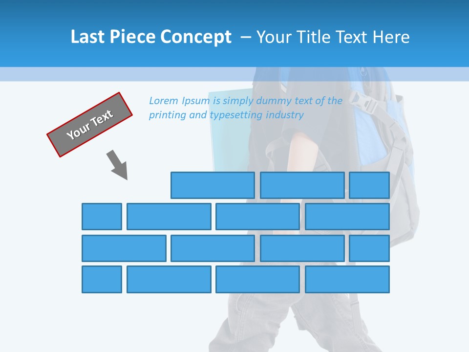 The Child Goes To School PowerPoint Template