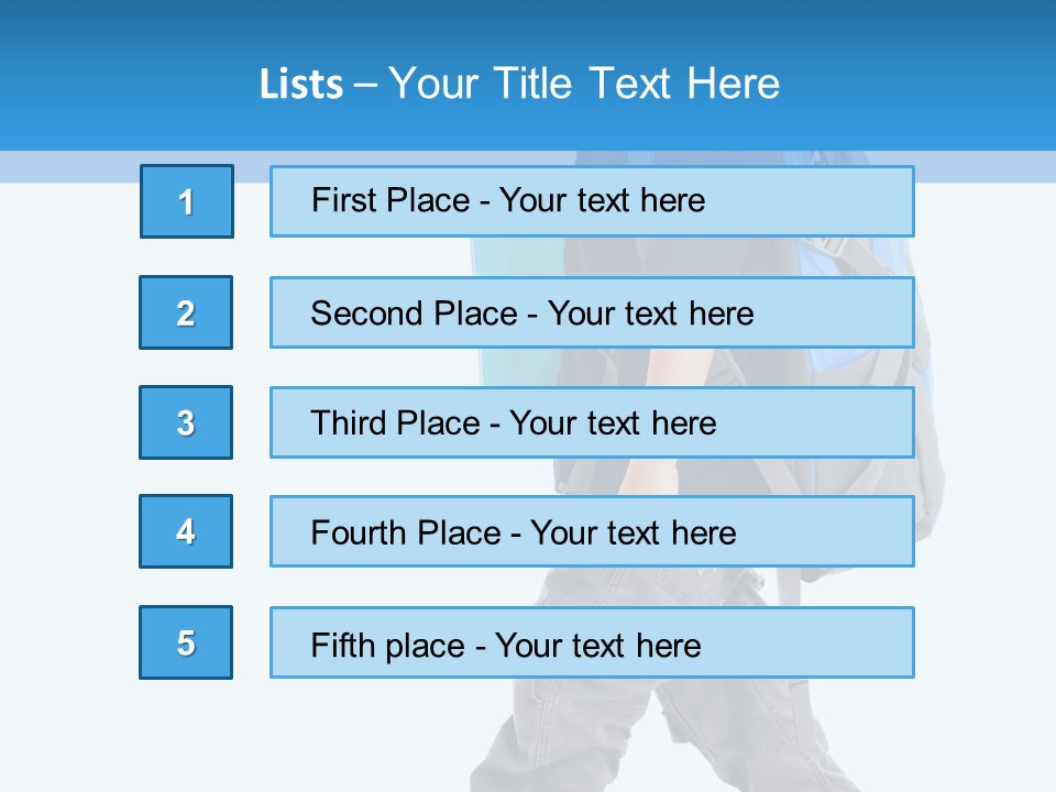 The Child Goes To School PowerPoint Template