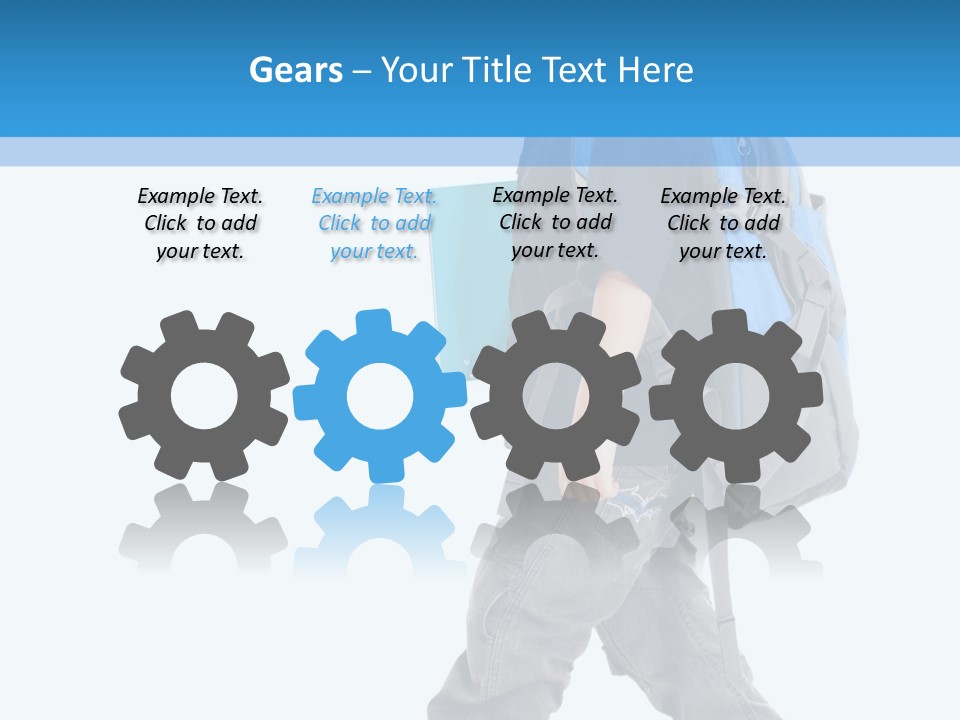 The Child Goes To School PowerPoint Template