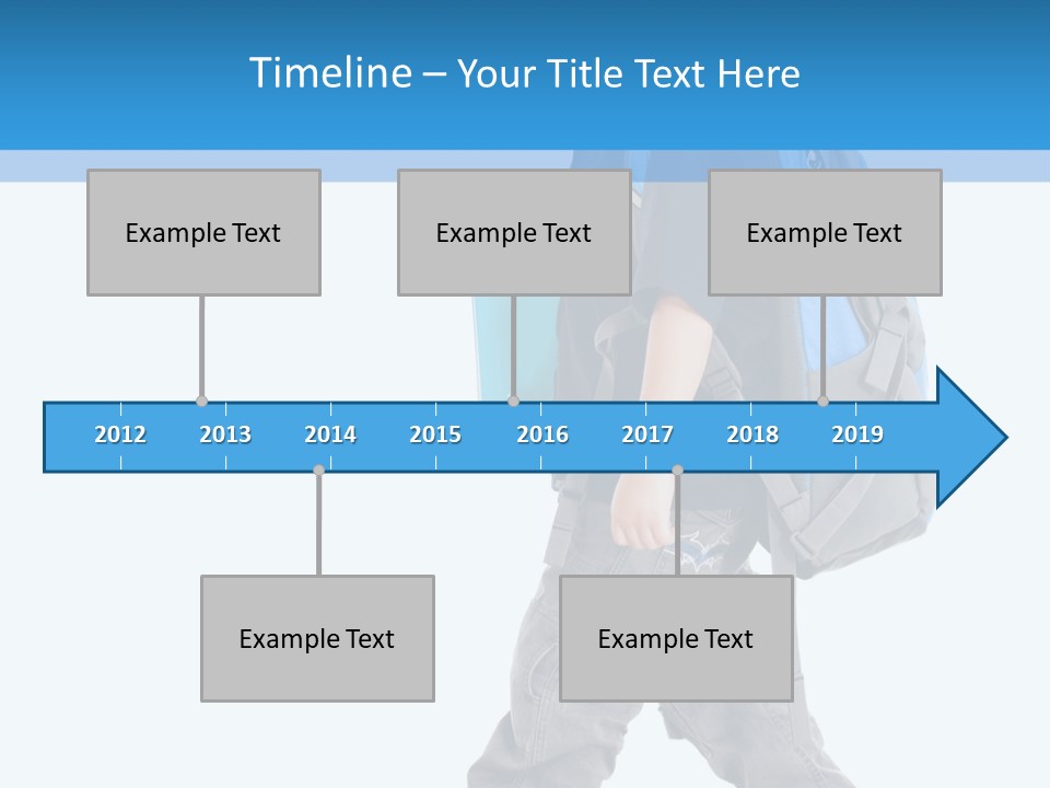 The Child Goes To School PowerPoint Template