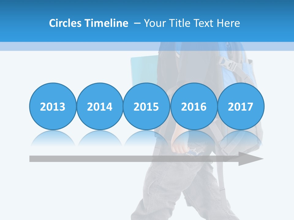 The Child Goes To School PowerPoint Template