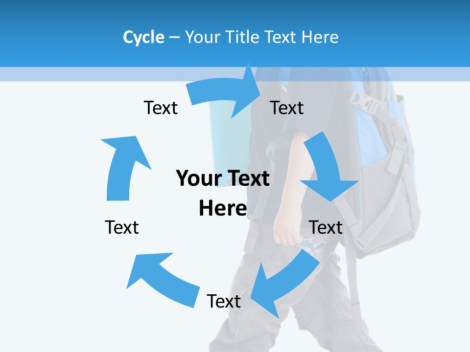 The Child Goes To School PowerPoint Template