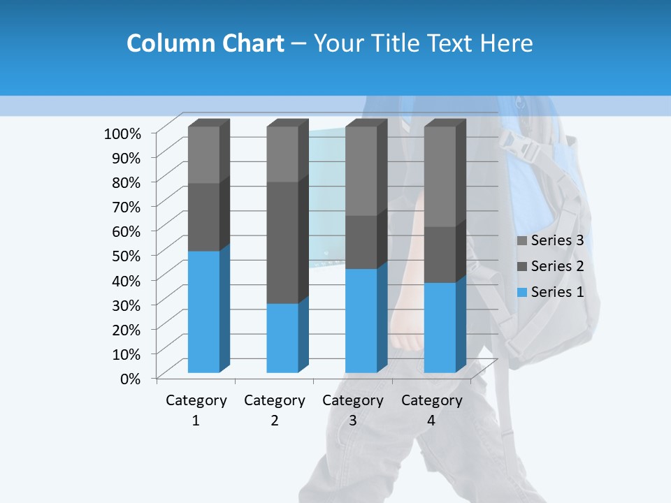The Child Goes To School PowerPoint Template