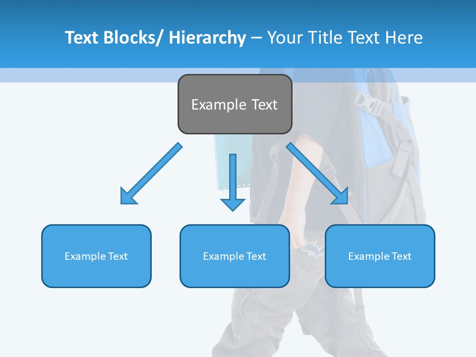 The Child Goes To School PowerPoint Template