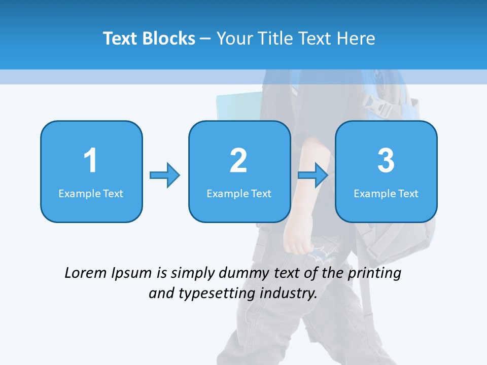 The Child Goes To School PowerPoint Template