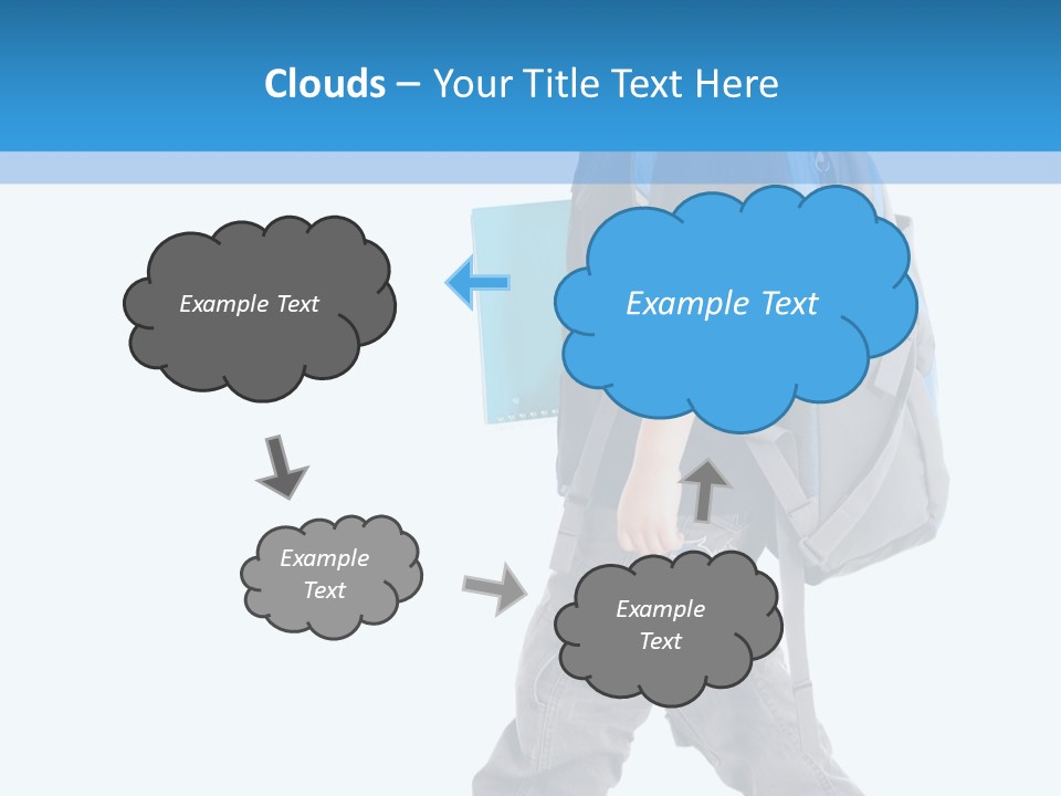 The Child Goes To School PowerPoint Template