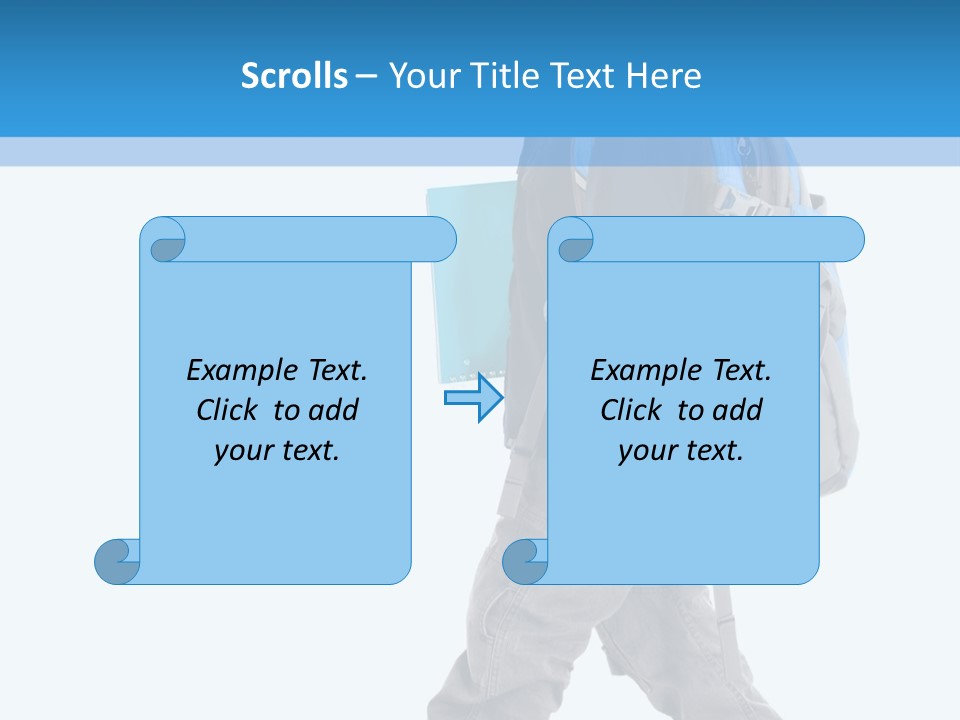 The Child Goes To School PowerPoint Template