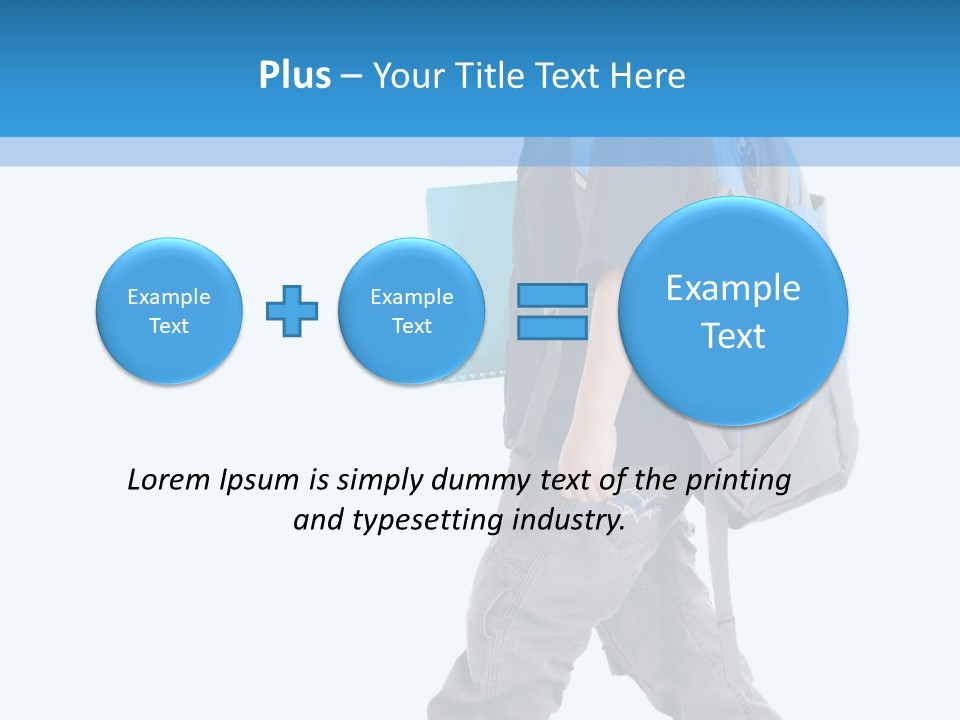 The Child Goes To School PowerPoint Template