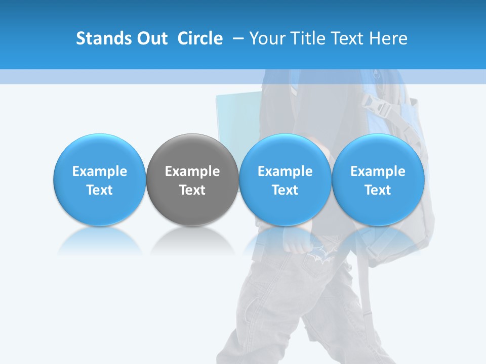 The Child Goes To School PowerPoint Template