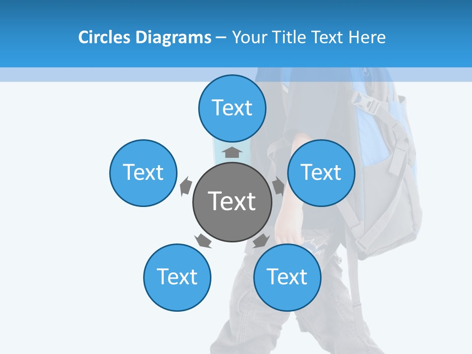 The Child Goes To School PowerPoint Template