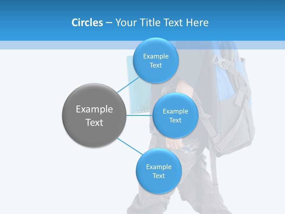 The Child Goes To School PowerPoint Template