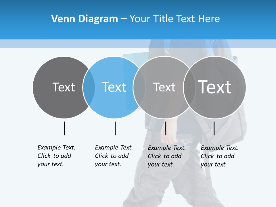 The Child Goes To School PowerPoint Template