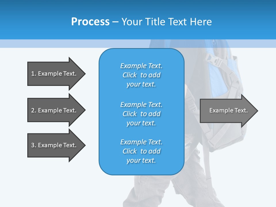 The Child Goes To School PowerPoint Template