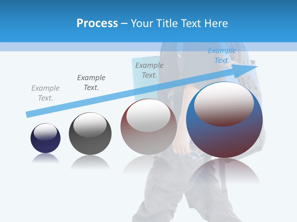 The Child Goes To School PowerPoint Template