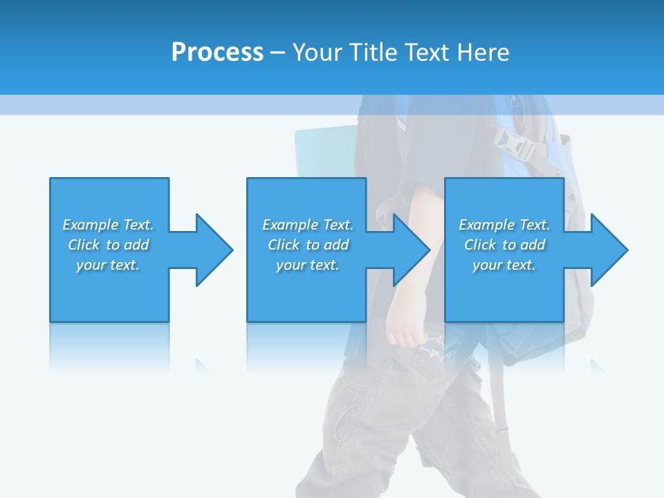 The Child Goes To School PowerPoint Template