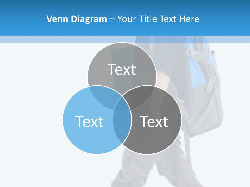 The Child Goes To School PowerPoint Template