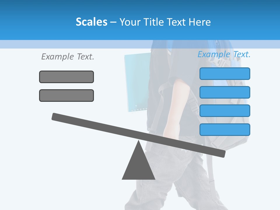 The Child Goes To School PowerPoint Template