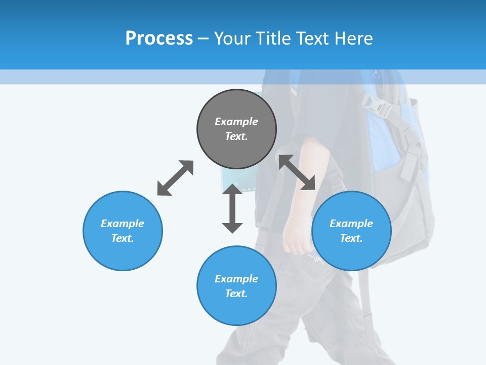 The Child Goes To School PowerPoint Template
