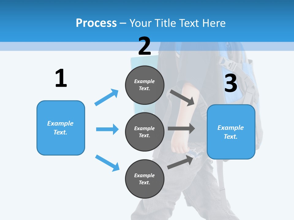 The Child Goes To School PowerPoint Template
