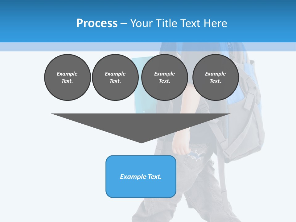 The Child Goes To School PowerPoint Template