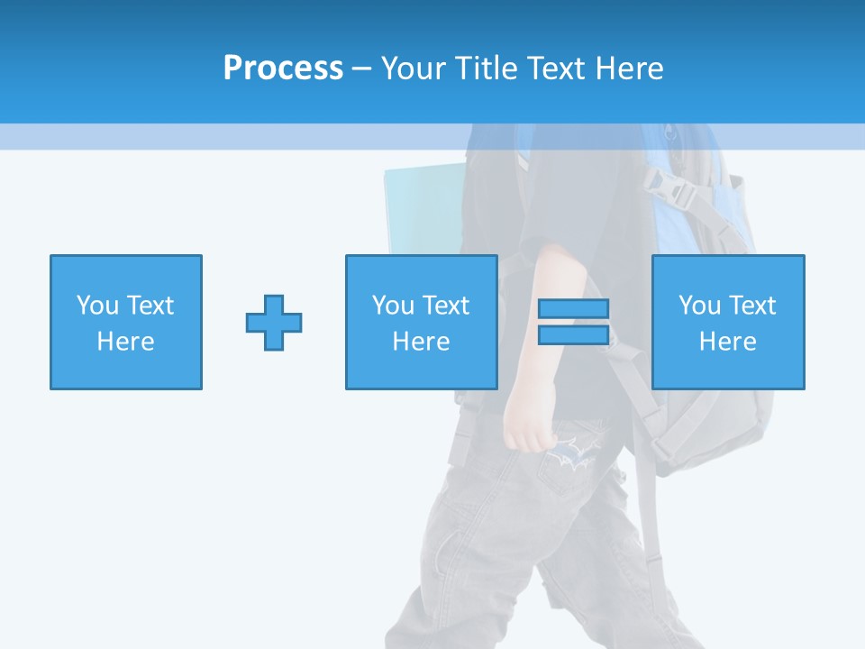 The Child Goes To School PowerPoint Template