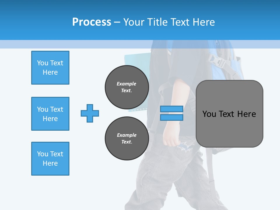 The Child Goes To School PowerPoint Template