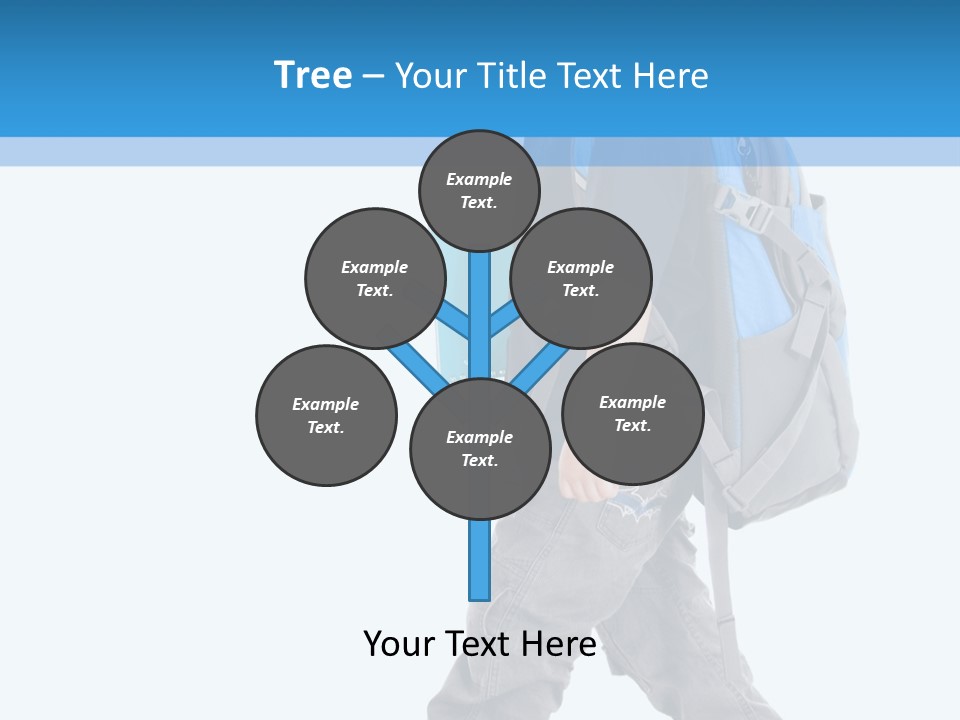 The Child Goes To School PowerPoint Template