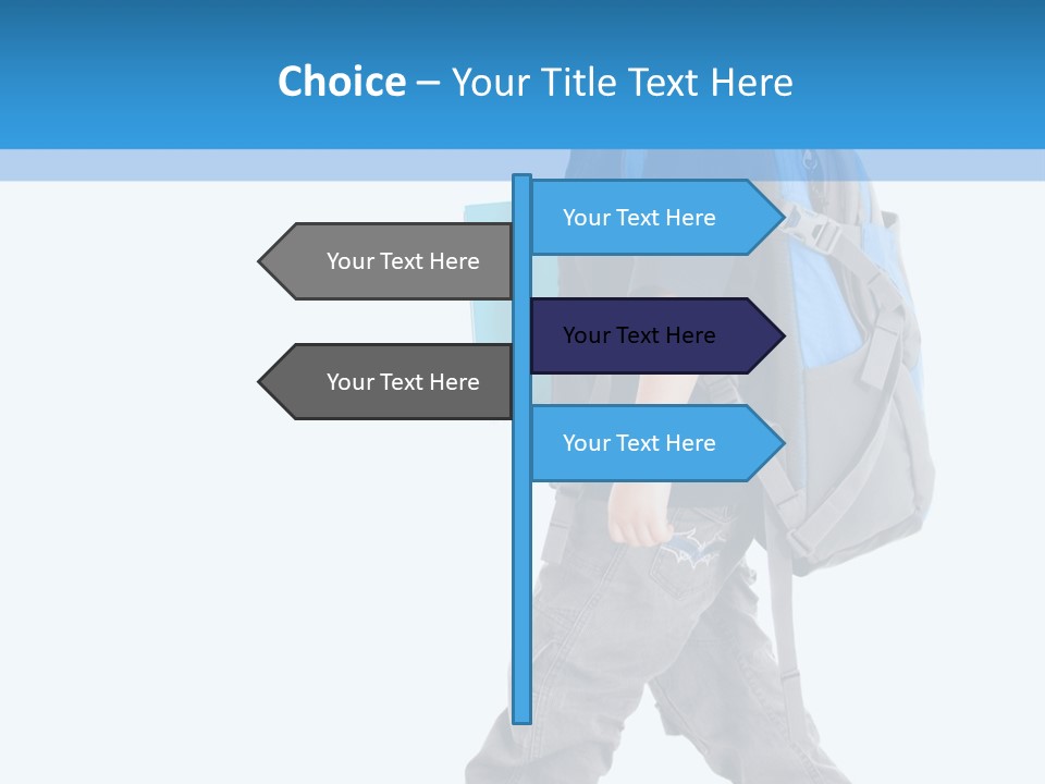 The Child Goes To School PowerPoint Template