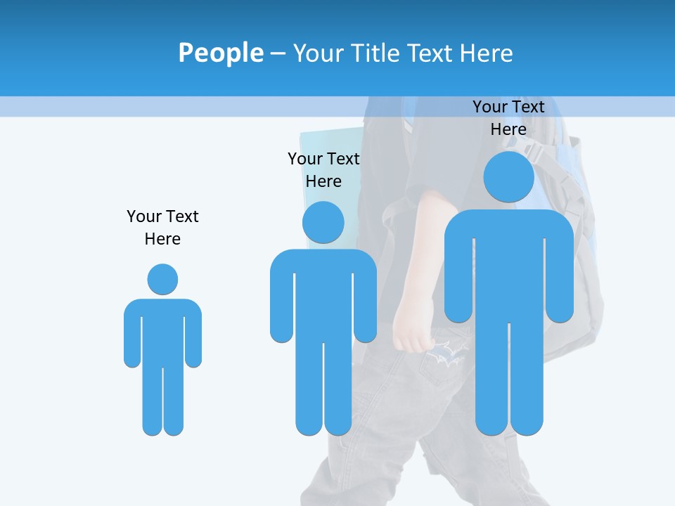 The Child Goes To School PowerPoint Template