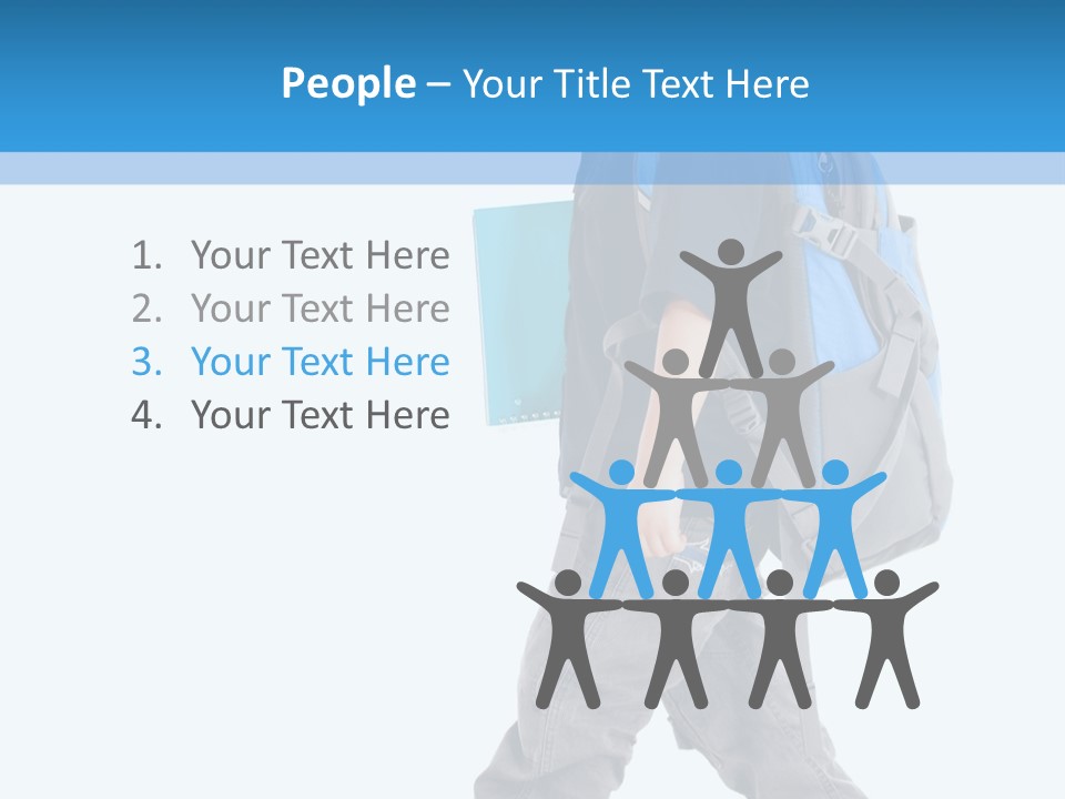 The Child Goes To School PowerPoint Template