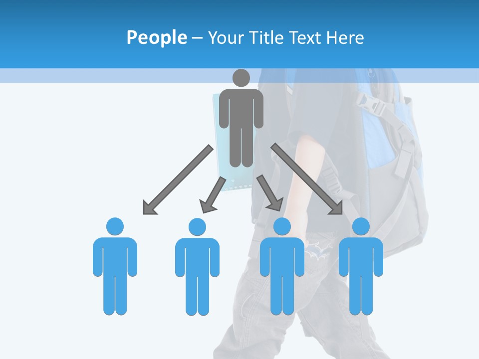 The Child Goes To School PowerPoint Template