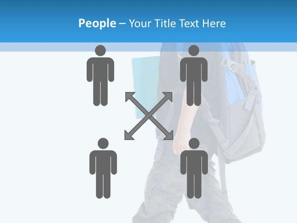 The Child Goes To School PowerPoint Template