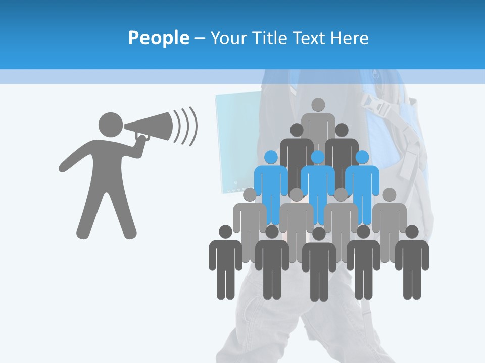 The Child Goes To School PowerPoint Template